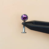 14G ASTM F136 Titanium Floating Belly Button Ring Navel Piercing
