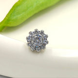 14G ASTM F136 Titanium Flower Mircro Dermal Top