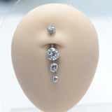 14G ASTM F136 Titanium Pendant Dangle Belly Button Ring