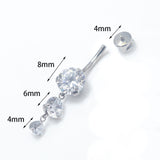 14G ASTM F136 Titanium Pendant Dangle Belly Button Ring