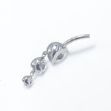 14G ASTM F136 Titanium Pendant Dangle Belly Button Ring
