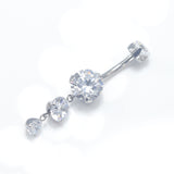 14G ASTM F136 Titanium Pendant Dangle Belly Button Ring