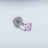16G ASTM F136 Titanium Labret Stud Prong Setting