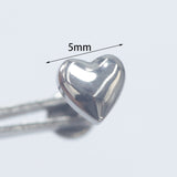 16G ASTM F136 Titanium Heart Labret Stud