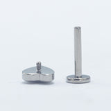 16G ASTM F136 Titanium Heart Labret Stud