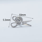 16G ASTM F136 Titanium Scissors Labret Stud Earring