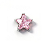 16G ASTM F136 Titanium Star CZ Labret Stud Internal Thread