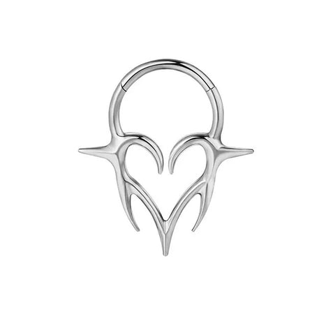 16G ASTM F136 Titanium Tribe Clicker Hinged Segment Ring
