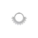 16G ASTM F136 Titanium Thorn Hinged Segment Ring Septum Clicker
