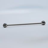 14G Implant Grade ASTM F136 Titanium Nipple Industrial Nose Bridge Piercing Barbell with Crystal