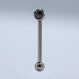 14G ASTM F136 Titanium Straight Barbell Tongue Piercing Jewelry
