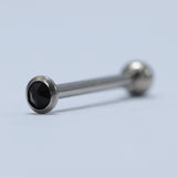 14G ASTM F136 Titaniuim Straight Barbell Tongue Piercing Jewelry