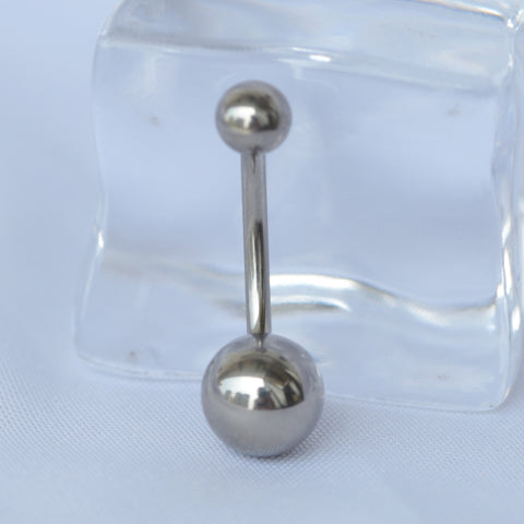 14G ASTM F136 Titanium High Polished Belly Button Ring