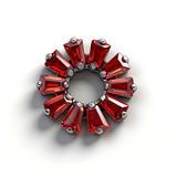 16G ASTM F136 Titanium Wreath Larbet Stud Internal Threaded