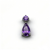 16G ASTM F136 Titanium Waterdrop CZ Chess Labret Stud Internal Thread
