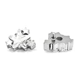 16G ASTM F136 Titanium Star Labret Stud Internal Thread