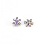 16G ASTM F136 Titanium Snow Cartilage Helix Labret Stud Earring