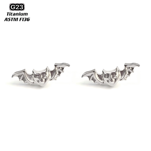 16G ASTM F136 Titanium Owl Labret Stud Earring