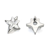 16G ASTM F136 Titanium Spike Cone Star Labret Stud Internal Thread
