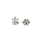 16G ASTM F136 Titanium Snow Cartilage Helix Labret Stud Earring