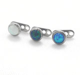 14G ASTM F136 Titanium Micro Dermal Opal Piercing Jewelry