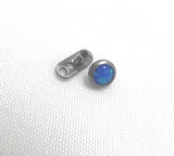 14G ASTM F136 Titanium Micro Dermal Opal Piercing Jewelry