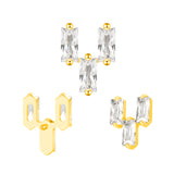 16G ASTM F136 Titanium Cactus Cartilage Helix Labret Stud Earring 2027