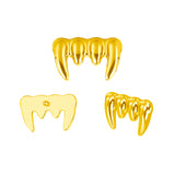 16G ASTM F136 Titanium Halloween Devil Teeth Labret Stud Earring
