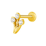 16G ASTM F136 Titanium Cartilage Helix Labret Stud Earring 1959