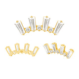 16G ASTM F136 Titanium Cartilage Helix Labret Stud Earring 1962