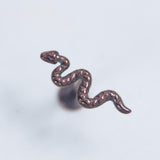 Anodized 16G ASTM F136 Titanium Iron Snake Labret 0228
