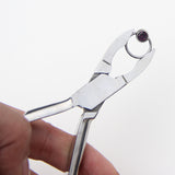 Stainless Steel Piercing Slotted Unlotted Forceps Oval Shape Piercing Tools