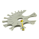 Stainless Steel Jewelry Piercing Gauge Wheel Gauge Caplier Piercing Tools