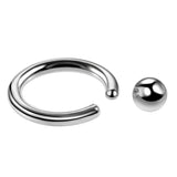 16G ASTM F136 Titanio CBR Captive Bead Ring Ball