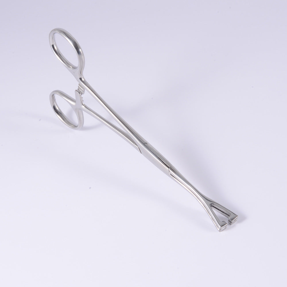 Triangular Clamp Stainless Steel Triangle Slotted Unslotted Piercing Clamps Forceps Pie ...