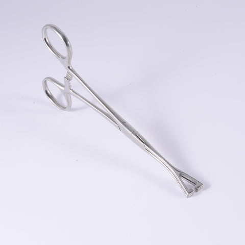 Stainless Steel Triangle Slotted Unslotted Piercing Clamps Forceps Piercing Tools