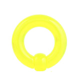 Acrylic Yellow Captive Bead Ring