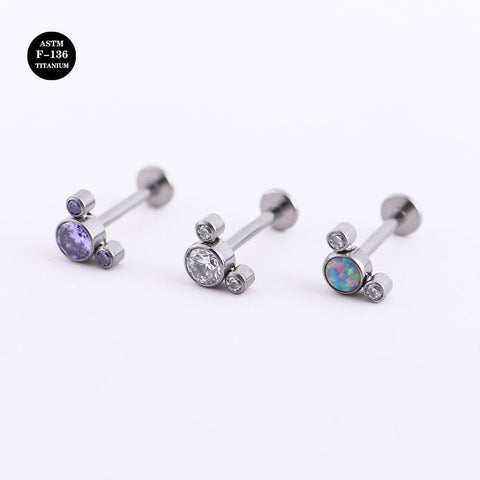 16G Implant Grade Titanium ASTM F136 Micky Mouse Labret Piercing