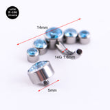 14G Implant Grade Titanium ASTM F136 Belly Button Ring