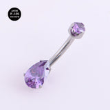 14G ASTM F136 Titanium Navel Belly Piercing Button Ring Multicolor