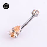 14G ASTM F136 Titanium Navel Belly Piercing Button Ring Multicolor