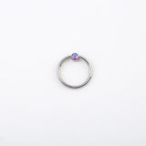 Purple Opal Captive Bead Ring