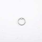 White Opal Ball Closure Ring Piercings