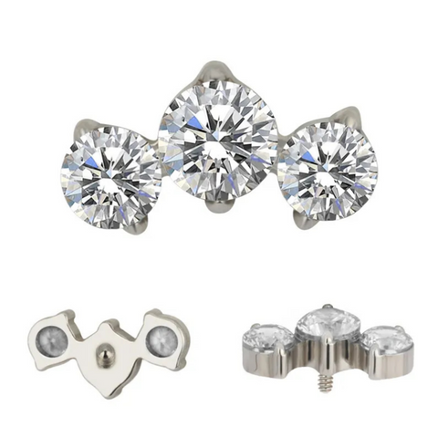 16G ASTM F136 Titanio Labret Stud Piercing Gioielli