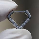 16G ASTM F136 Titanium Hinged Clicker Ring