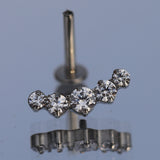 16G ASTM F136 Titanium Cartilage Labret Stud Piercing Jewelry