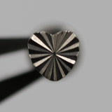 16G ASTM F136 Titanium Labret Wrinkled Star Heart Plate