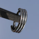 16G ASTM F136 Titanium Hinged Segment Ring Clicker Triple Ring