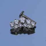 16G ASTM F136 Titanium Labret Stud Cartilage Piercing Jewelry
