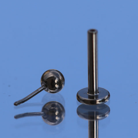 16G 18G ASTM F136 Titanium Threadless Labret Ball